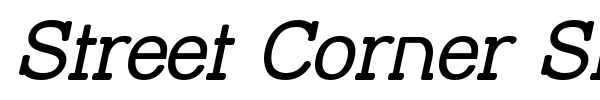 Street Corner Slab font preview